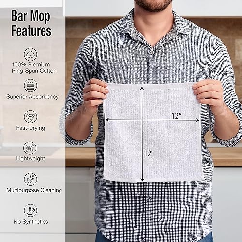 Living Fashions Torchons de Nettoyage 100% Coton, lavables en Machine, lavettes pour Surfaces de Cuisine, Paquet de 12, Blanc - Nail Gallerys