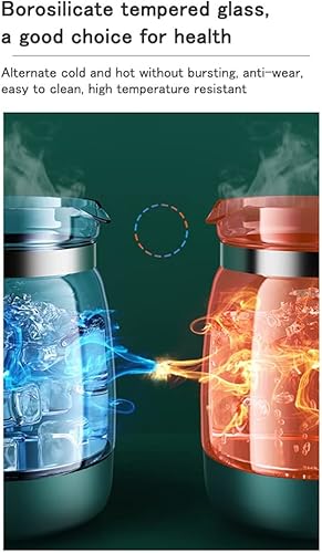 GLORYSAT Bouilloire en verre de 1,3 L, température constante de 72 h, contrôle par écran tactile, rose - Nail Gallerys