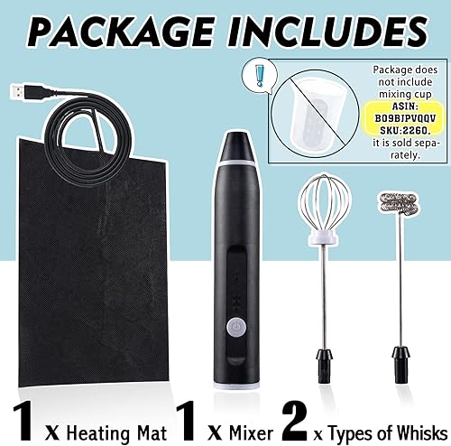 Ensemble d'outils de moulage en résine époxy électrique et chauffage Brise-bulles Mélangeur mélange de silicone - Nail Gallerys