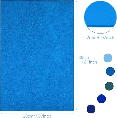 NEBURORA Feuilles de feutre rigides de 2 mm d'épaisseur pour travaux manuels, 20 pièces, blanc et marron, pour patchwork, couture et loisirs créatifs - Nail Gallerys