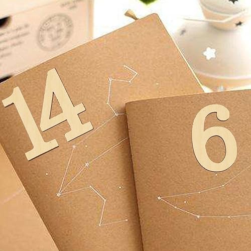 10 pièces en bois uni chiffres arabes embellissement adhésif bois - Nail Gallerys