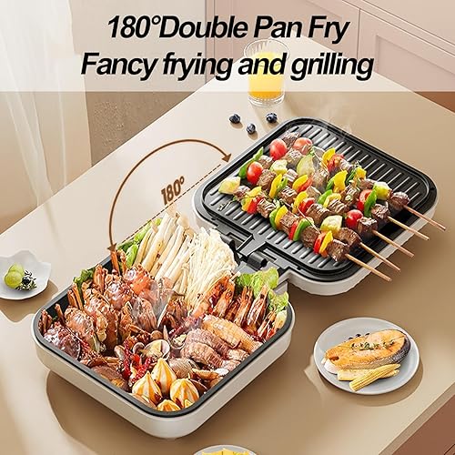 Moule à Tarte Électrique Moule à Tarte Électrique Multifonctionnel 1200 W Haute Puissance Peut être Chauffé des Deux Côtés Ouverture et Fermeture Libre à 180 ° Plaque de Cuisson Facile à Nettoyer - Nail Gallerys