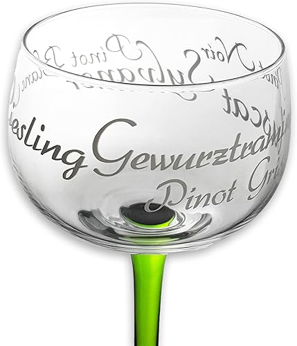 alsastyle 6 Verres à Vin d'Alsace décor CEPAGES - Nail Gallerys