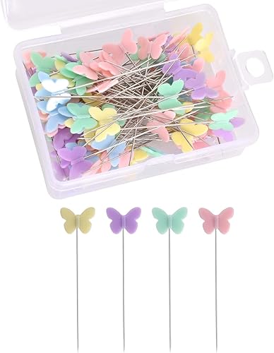 100 PCS Épingles Multicolores,Couleurs Assorties Épingles Décoratives,Épingles à Coudre Couture Plat Colorées Epingle Couture en Forme-5cm/2in-Épingles en Tissu (Ours) - Nail Gallerys