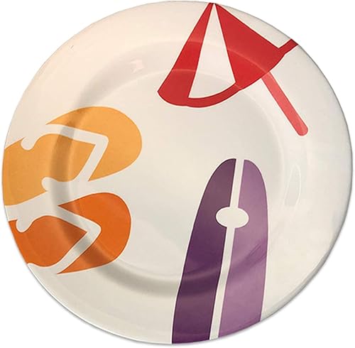 OLPRO Service de table en mélamine pour camping/pique-nique/barbecue - Service de table en mélamine à motifs pour l'extérieur - 8 pièces - Nail Gallerys