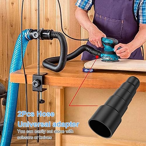 Adaptateur de tuyau à vide - Connecteur d'aspirateur, réducteur de tuyau de poussière | Attachement du de nettoyage Univarsel, convertisseur de tuyaux multi-taille, adaptateur d'extension d'aspi - Nail Gallerys