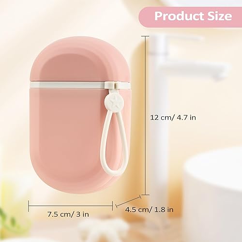 YoHyien 2 Pièces Boite a Savon Voyage, Porte Savon Voyage Étanche, Boite Shampoing Solide avec Couvercle pour Salle de Bain, Salle de Sport, Camping, École (Blanc + Vert) - Nail Gallerys