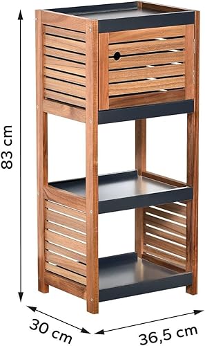 Tendance Meuble Bas de Rangement 1 Porte en Acacia - Nail Gallerys