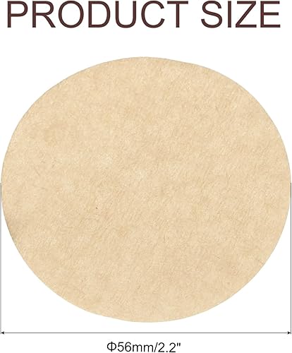 QUARKZMAN 600Pcs Filtres à Café, 56mm, Jetables, Ronds, en Papier Naturel, pour Une Utilisation à Domicile Ou au Bureau avec Une Cafetière à Infusion et à gouttes - Nail Gallerys
