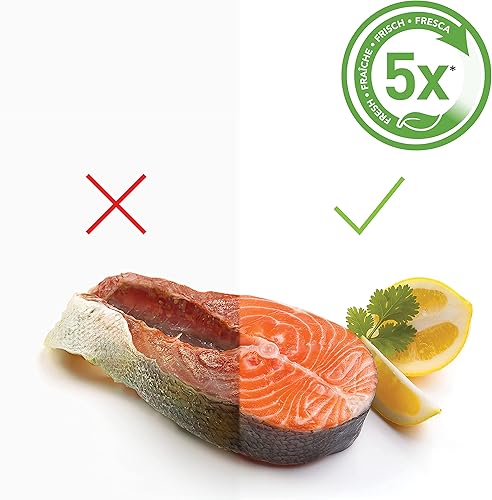 FoodSaver Appareil de mise sous vide alimentaire avec tuyau de scellage | 1 rouleau, 5 sacs de mise sous vide et 5 sacs à glissière [VS2190X] - Nail Gallerys