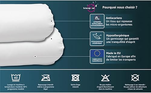 Intemporel Traversin Anti-acarien Confort Largeur 140 cm - Nail Gallerys