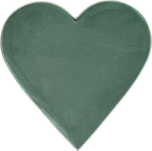 GLOREX Mousse florale pour fleurs fraîches 30 cm en Forme de cœur - Nail Gallerys