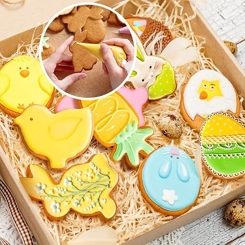 Emporte-Pieces de Paques, Emporte-pieces Biscuits Paques Set, Acier Inoxydable Biscuits de Paques, pour œufs, Lapins, Poussins, Easter-Cutter - Nail Gallerys
