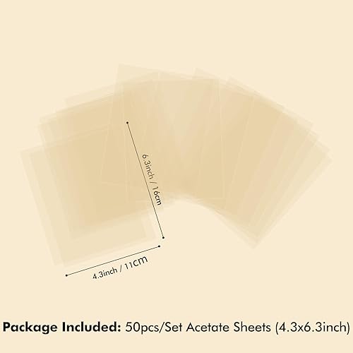 Lot de 100 feuilles d'acétate transparentes résistantes à la chaleur pour gaufrage et estampage pour cartes Shaker, fenêtres, feuilles en plastique gaufrées à la chaleur,antistatiques - Nail Gallerys