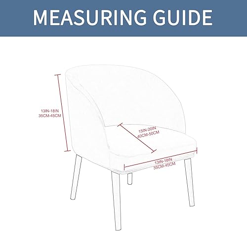 LIZXJY 1/2/4 Pieces Housse de Chaise Salle A Manger Semi Circulaire Extensible Scandinave Housse de Dossier Couverture de Chaise avec Accoudoir de Fauteuil Salon Lavable pour Bureau(V,2PCS) - Nail Gallerys
