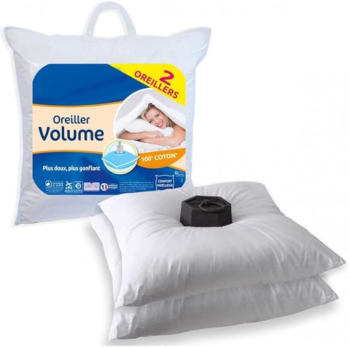UNIVERSDECOR Lot de 2 Oreillers 60 x 60 cm Super Gonflant Isolane - Nail Gallerys
