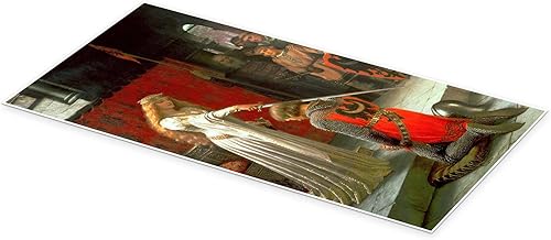 L'Adoubement Poster de Edmund Blair Leighton 40 x 80 cm Tableaux Décoration murale - Nail Gallerys