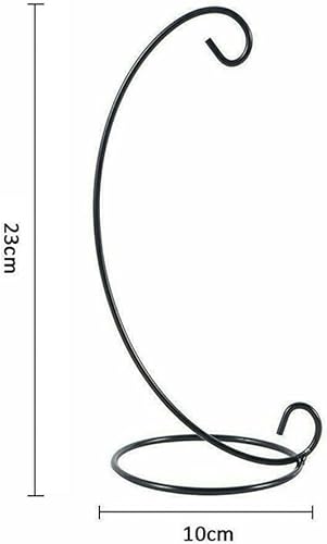 Zoegneer Support décoratif en fer à suspendre pour boules de Noël Noir 23 cm - Nail Gallerys