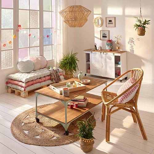 Atmosphera - Tapis ajouré Esra en Jute D80 cm - Nail Gallerys