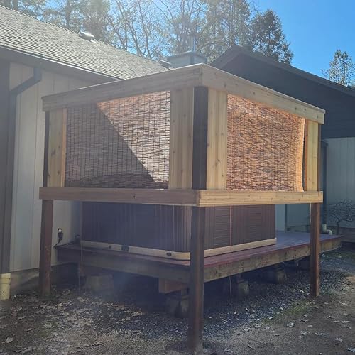 NZBZVPPVZT Store en Bambou, Rideau De Roseau Anti UV, Stores à Enroulement en Bambou Rétro, Stores à Rouleau Romains pour Extérieur Intérieure, Rideau en Bambou Facile à Installer, Personnalisable - Nail Gallerys