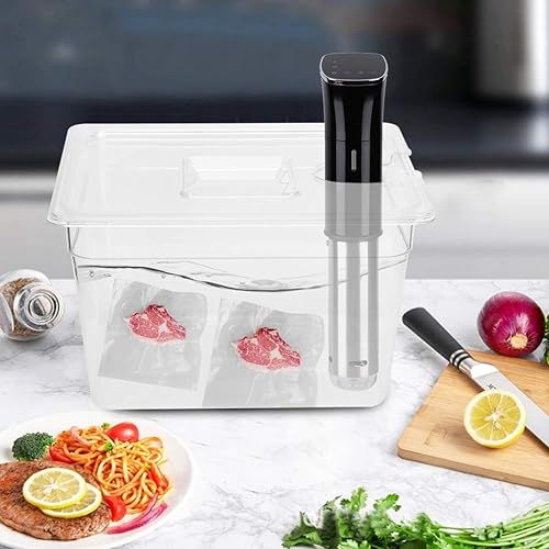 Récipient sous vide avec charnière et couvercle, conteneur sous vide 11 l, bâton sous-vide pliable pour le circulateur sous-vide Culinary Precision Cooker - Nail Gallerys
