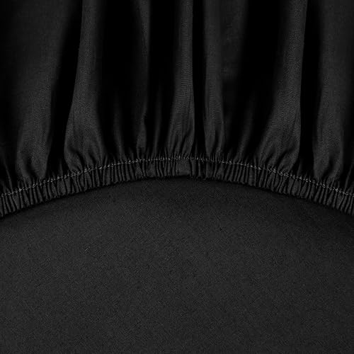 Eurofirany - Drap-Housse 140 x 200 cm - Drap-Housse Basique en Coton avec élastique - Résistant - pour Matelas épais de 30 cm de Profondeur - Plusieurs Couleurs, argenté - Nail Gallerys