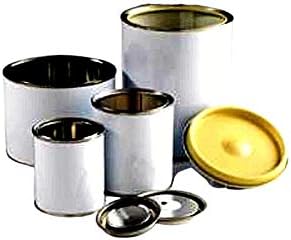 Lot de 10 pots en métal avec couvercle hermétique hermétique pour peintures, produits à solvants, poudres différentes (1 l, 10 pièces) - Nail Gallerys