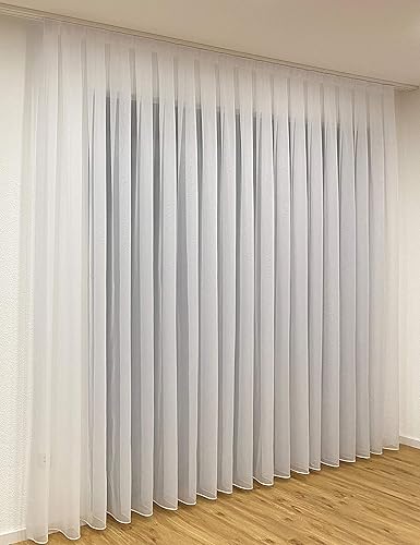 Gerster Rideau prêt à poser, store blanc (largeur 220 cm, longueur 165 cm) - Nail Gallerys