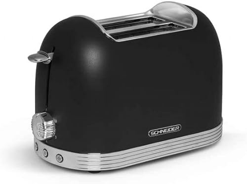 SCHNEIDER - SCTO2B - Grille pain Vintage - 2 Fentes - Fonction décongélation - Coloris Noir - Nail Gallerys