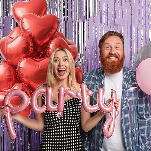 EWODEIEW Ballons en aluminium en forme de cœur de 45,7 cm - Ballons à l'hélium - En forme de cœur - Beige et blanc - Pour mariage, Saint-Valentin, anniversaire, fiançailles, fête des mères - Nail Gallerys