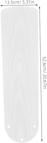 Cabilock Feuille de ventilateur de grain de noyer remplacement des pales du ventilateur de plafond partie ventilateur de plafond lames de fans feuilles en éventail Plastique blanche - Nail Gallerys