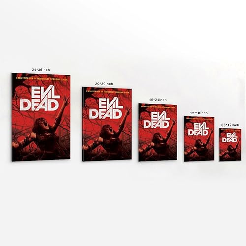 TQWEQWH Poster Evil Dead - Décoration murale esthétique pour salon, chambre à coucher - 30 x 45 cm - Style sans cadre - Nail Gallerys