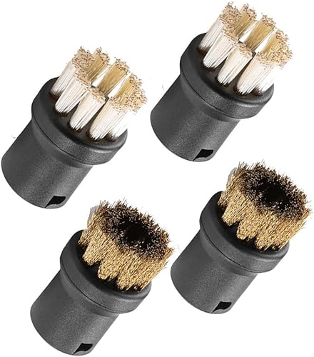 Jotekonoby Ensemble de brosses rondes pour nettoyeur vapeur compatibles avec SC1 SC2 SC3 SC4 SC5 Series Outils de nettoyage de cuisine et de salle de bain Pièces de rechange Buse d'extension - Nail Gallerys