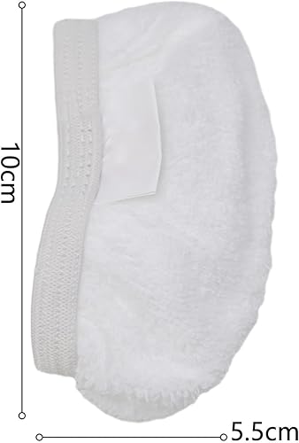 Besttoolifes Lot de 6 serpillères pour Vaporetto pour nettoyeur vapeur Smart 100 et Handy - Chiffons de nettoyage de rechange lavables pour matelas, canapés, intérieurs de voiture - Nail Gallerys