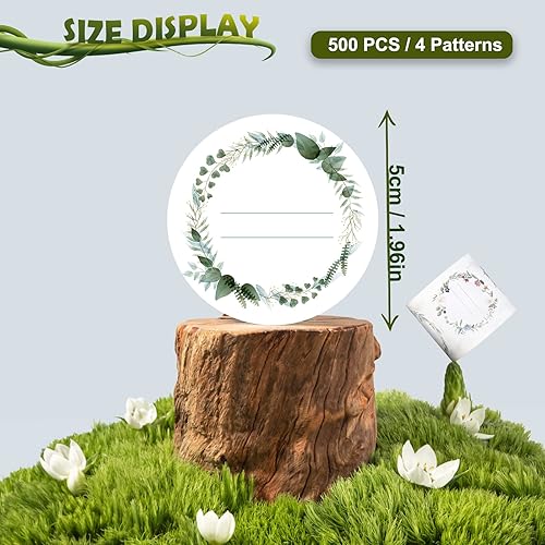 Giloty Etiquettes Autocollantes, 200PCS 5CM Étiquettes à Confiture, 4 Étiquettes Confitures Fait Maison à Motifs Différents, Étiquettes Autocollante pour Bocaux, D'épices, Cuisson, Cadeau - Nail Gallerys