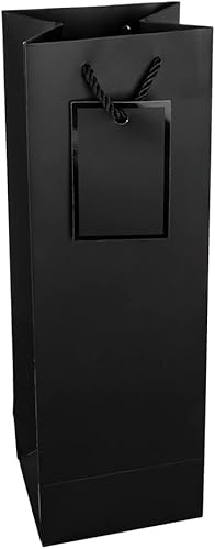 Ideen mit Herz Lot de 10 sacs cadeaux pour bouteilles - 36 x 12 x 10 cm - Idéal pour offrir du vin, du champagne et du champagne (blanc brillant) - Nail Gallerys