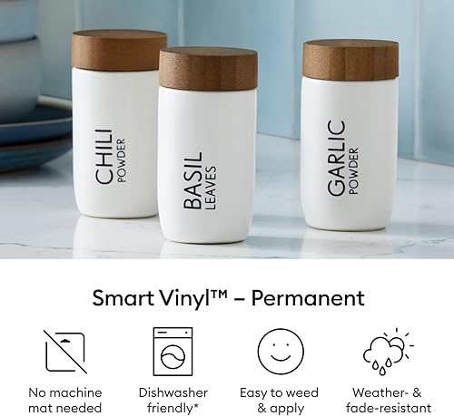 Vinyle intelligent Cricut – Permanent, Blanc – 14 cm x 304,8 cm – Grand format - Nail Gallerys