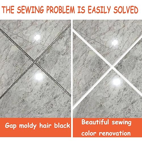 DMJJSD Lot de 4 stylos à joints étanches pour salle de bain - Avec pointe de rechange - Pour carrelage, mur, sol, carrelage, salle de bain, cuisine - Blanc - Nail Gallerys