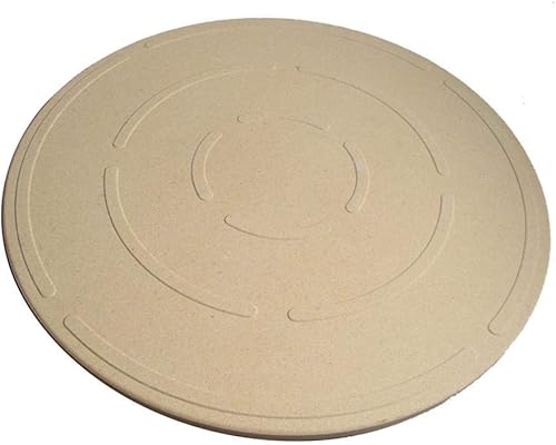 Pierre à pizza ronde - Plateau à pizza en pierre de cordiérite - Pour four et grill (28 CM) - Nail Gallerys