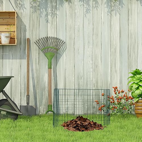 Relaxdays Composteur de Jardin, Lot de 2, en métal (Acier), 560 litres, H x L x P : 70 x 90 x 90 cm, Vert - Nail Gallerys