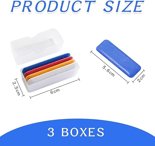 GTYHH Craie De Tailleur 12 Pièces, Craie en Tissu, Accessoires De Couture, Craie De Marquage De Couture, Accessoires De Couture DIY - Nail Gallerys