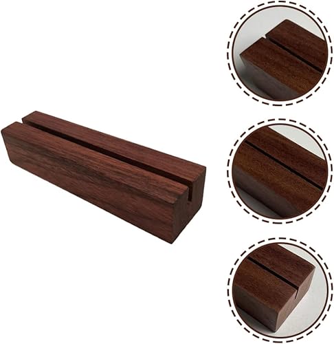 iplusmile 12 Pièces Support en Bois pour Pense- Porte Menu De Table Porte-numéro De Table Porte-Tables Nom De L'aliment Porte-numéros De Table en Bois des Stands Acrylique Table à Manger - Nail Gallerys