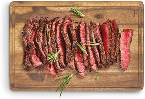 Metaltex Planche à découper en bois d'acacia avec rigole pour jus 39 x 26 x 2 cm Marron - Nail Gallerys