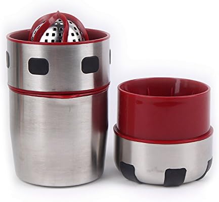 OFKPO Acier Inoxydable Manuel Presse-Agrumes, Presse-Fruits et Presse-Citron, l'Utilisation à Domicile Manuel Centrifugeuse - Nail Gallerys