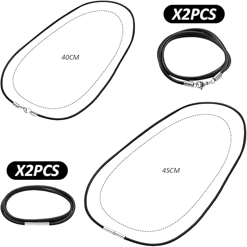 NyxSeat 4 bracelets en cuir noir, chaîne en corde en cuir de 2 mm d'épaisseur, accessoires en cuir simples et polyvalents, bracelet en cuir multicouche réglable, Cuir - Nail Gallerys