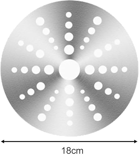 Feeshoppher Plaque diffuseur de chaleur, plaque en acier inoxydable pour casseroles en verre et ustensiles de cuisine non magnétiques (18 cm) - Nail Gallerys