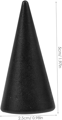 CLISPEED 10pièces Cone Bois Non Peint Accessoires De Décoration Pour Artisanat Bois - Nail Gallerys