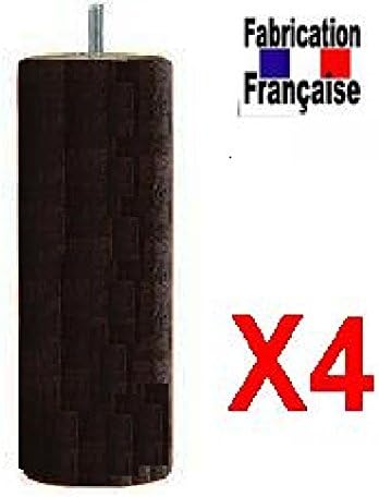 Wood Select Lot 4 Pieds de 35 cm Noir Tige M8 Standard pour Cadre Bois - Nail Gallerys