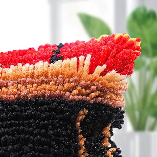 Myriad Choices DIY Latch Hook Kits 3D Broderie stéréo Taie d'oreiller Point de Croix Housse de Coussin de canapé pour Enfants et Adultes ， Image Animale (BZ-269) - Nail Gallerys