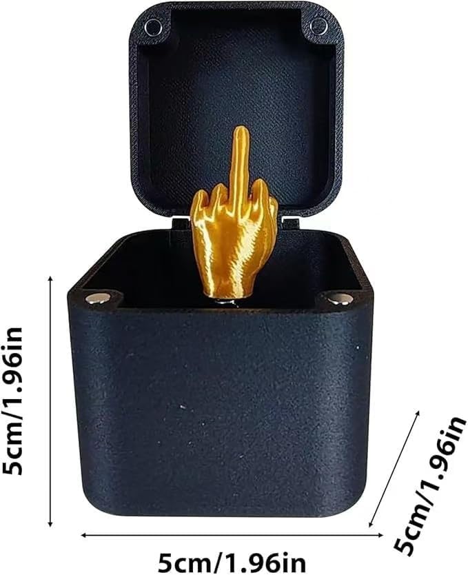 Cadeau surprise doigt du milieu, cadeau farce doigt du milieu, cadeau farce pour le bureau et la maison, cadeau farce de Noël, cadeau adulte avec boîte. - Nail Gallerys